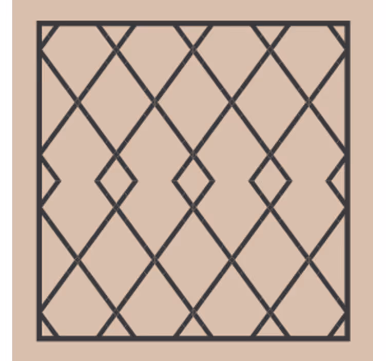 Onderzetters geometrische overlay compositie - TenStickers