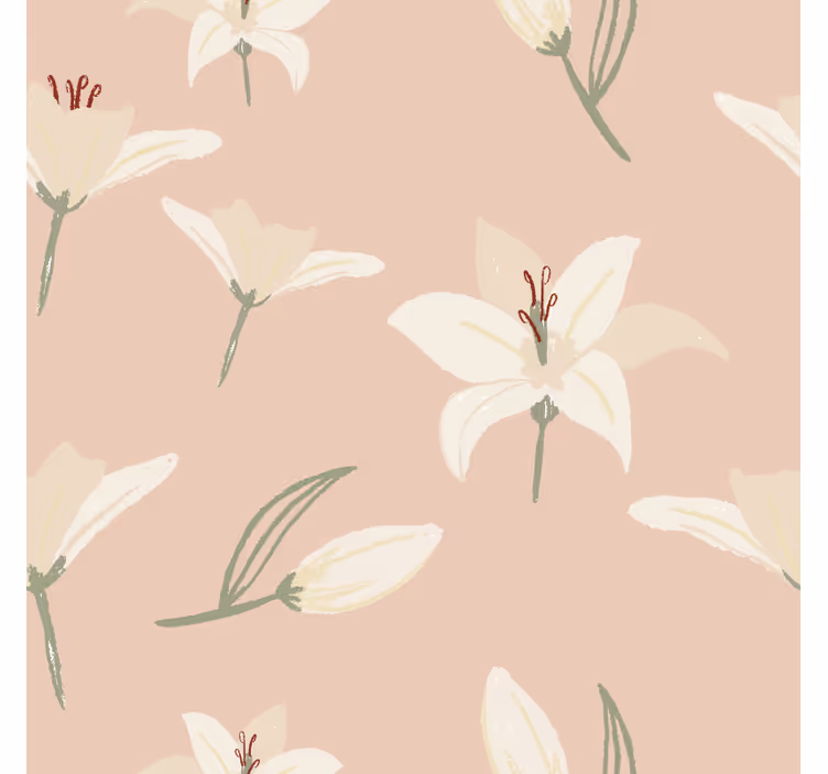 Enge onderzetters elegant bloemig element - TenStickers