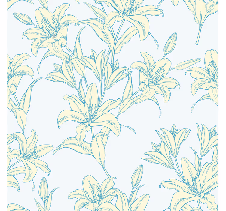 Onderzetters bloemig patroon elegant - TenStickers