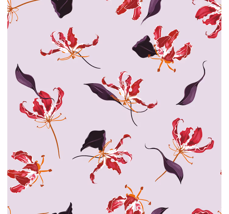 Onderzetters bloemmotief elegant - TenStickers