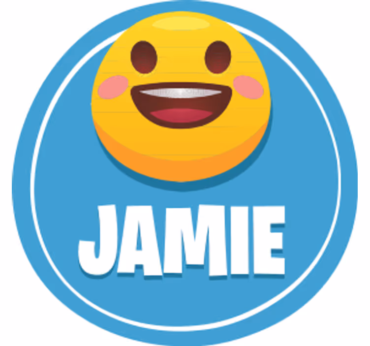 Gepersonaliseerde onderzetters met smiley gezicht - TenStickers