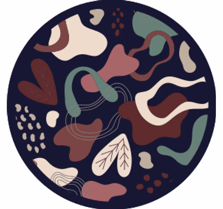Onderzetters met organisch vormen patroon - TenStickers
