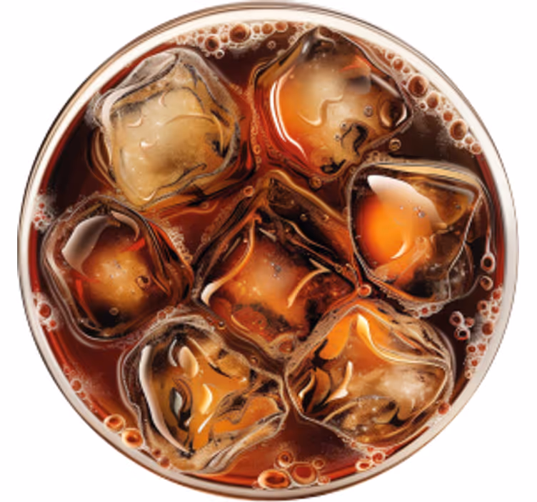 Cola drankje onderzetters - TenStickers