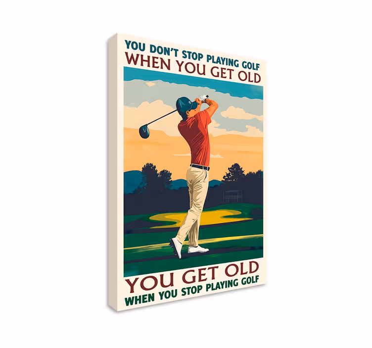 Golfen Canvas schilderij sport - TenStickers