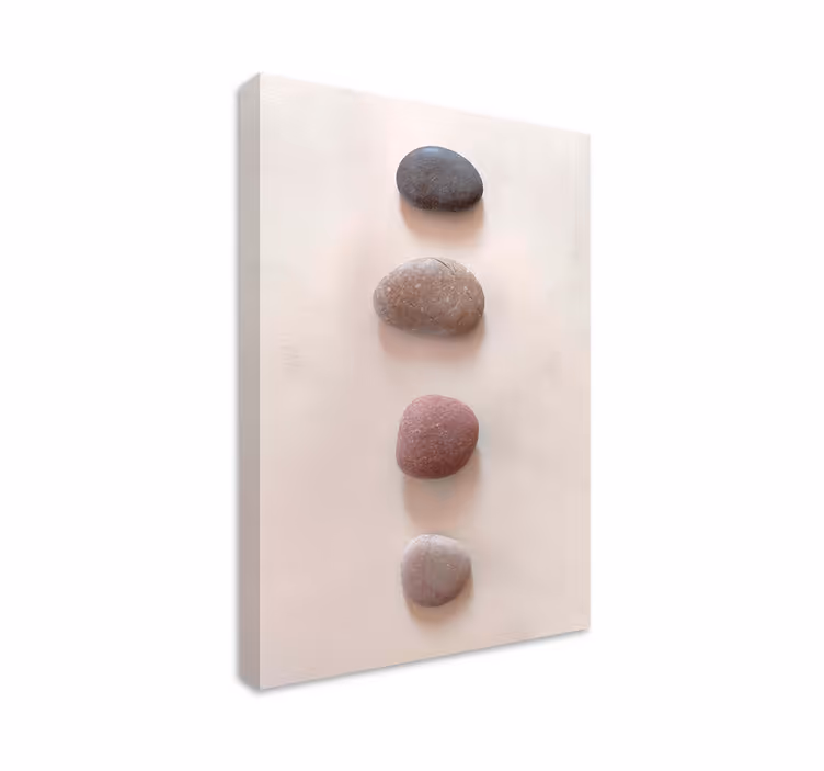 Strandstenen Canvas schilderij Zen - TenStickers