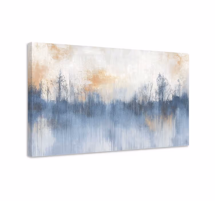 Artistiek bos Canvas landschap - TenStickers