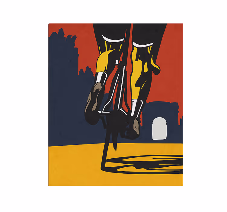 Benen dicht Canvas schilderij sport - TenStickers