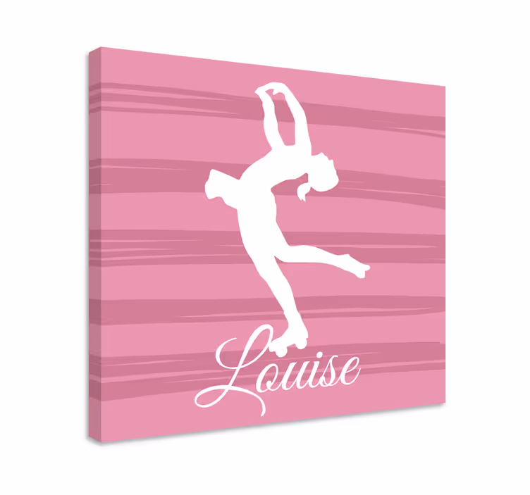 Balletdanser silhouet Canvas schilderij dansers - TenStickers