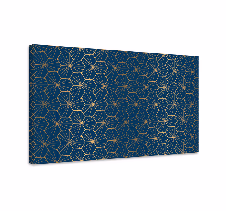 Geometrische canvas schilderij geometrisch patroon canvas - TenStickers