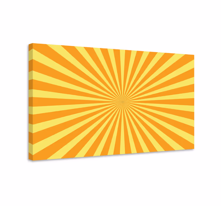 Canvas schilderij Abstracte strepen zon - TenStickers