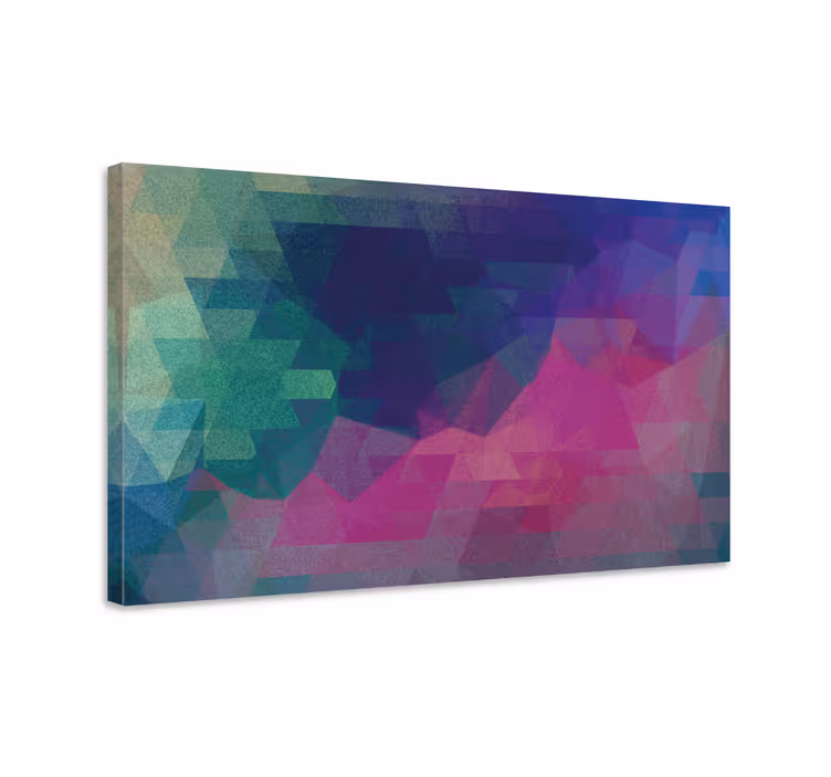 Geometrische canvas schilderij geometrische abstractie - TenStickers