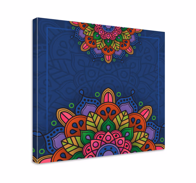 Ingewikkeld mandalapatroon Canvas schilderij mandala - TenStickers