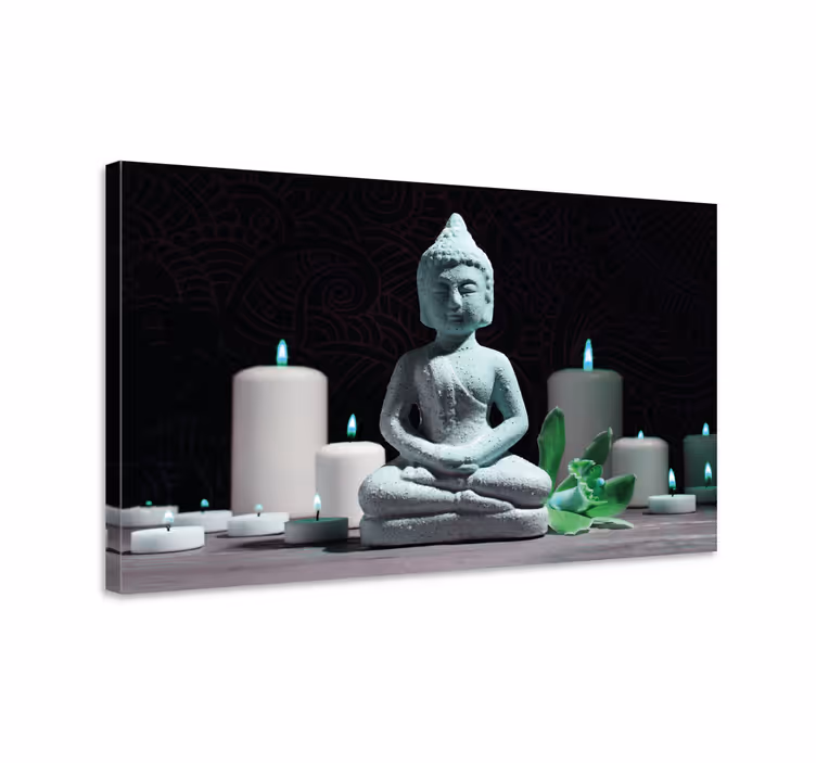 Canvas schilderij boeddha meditatiebeeld - TenStickers