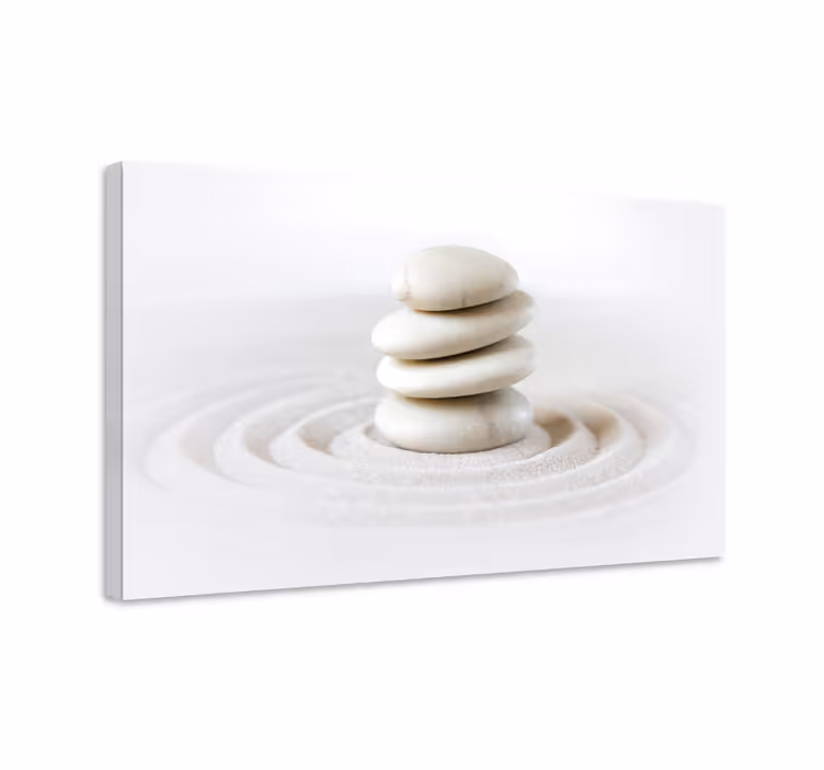 Canvas schilderij Zen stenen stapel - TenStickers