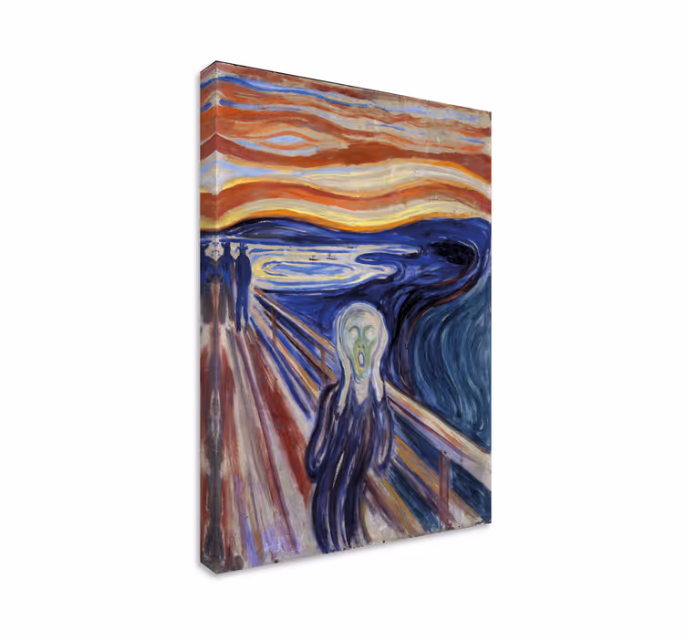 Emotioneel expressionisme Canvas schilderij kunst - TenStickers