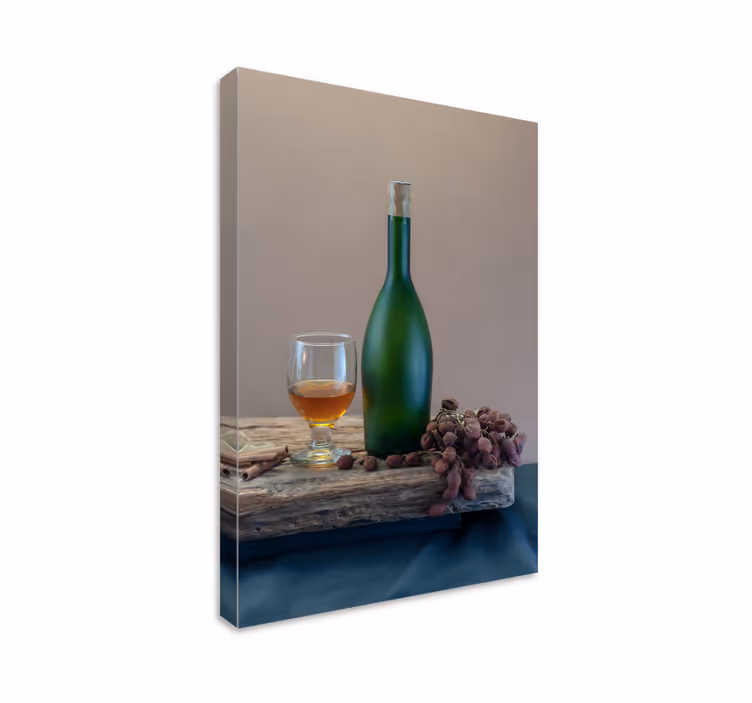 Canvas schilderij bar en restaurant elegante drankopstelling - TenStickers