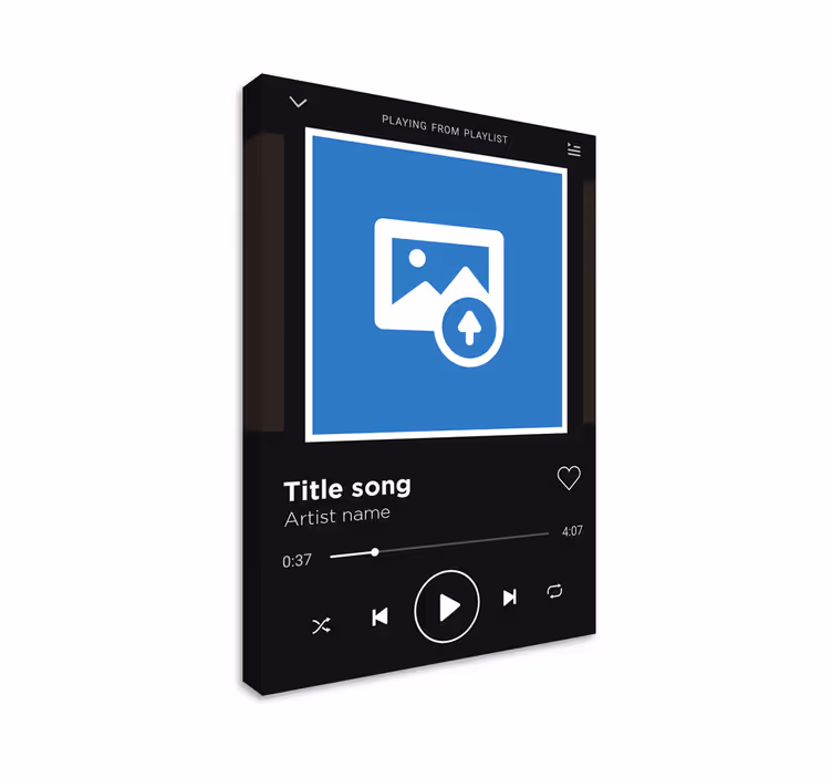 Canvas schilderij muziek Spotify - TenStickers