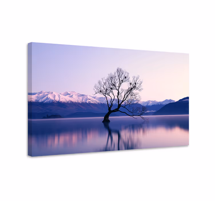 Canvas landschap vredige bergweergave - TenStickers
