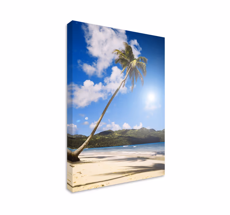 Tropische strandoase Canvas landschap - TenStickers