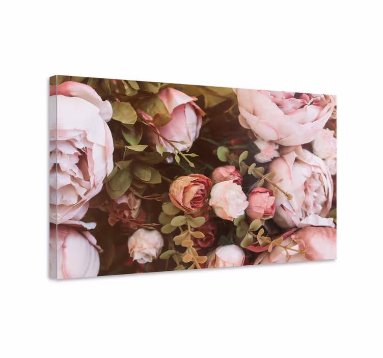Elegant bloemstuk Canvas schilderij bloemen en planten - TenStickers