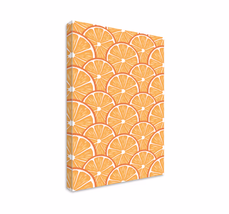 Canvas stilleven en fruit citrusplakjespatroon - TenStickers