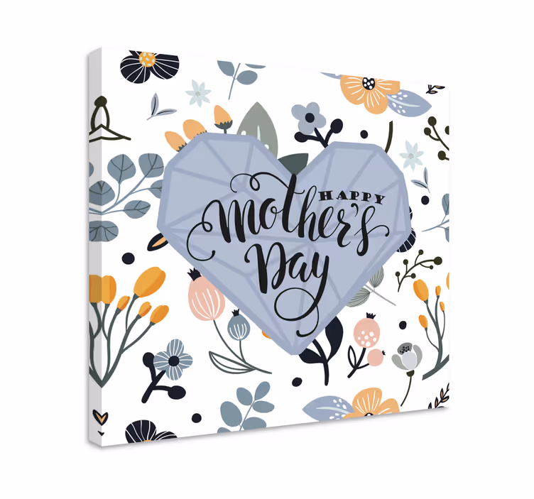 Canvas schilderij tekst fijne moederdag - TenStickers