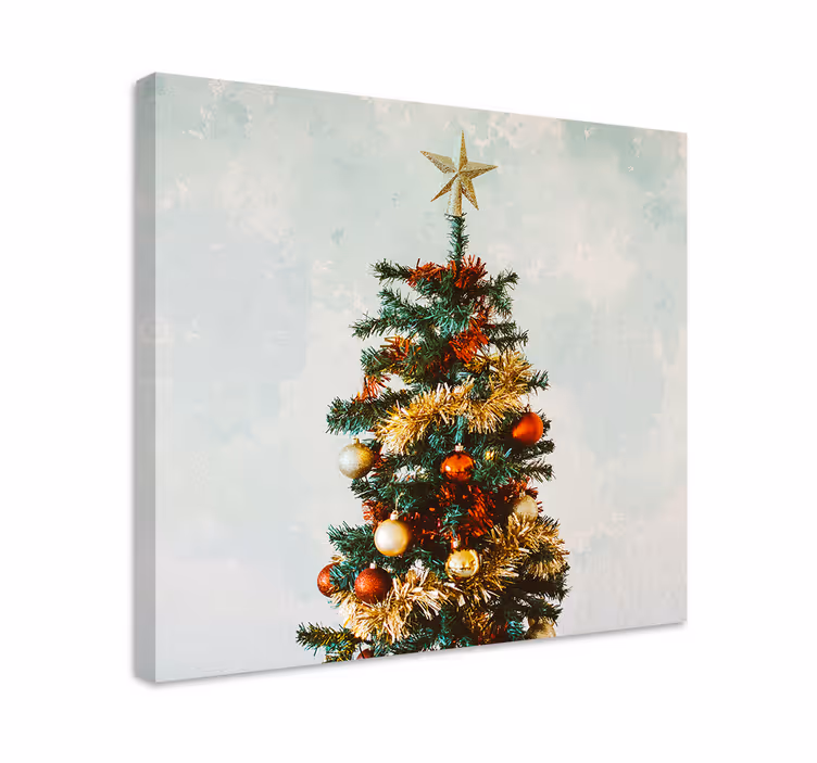 Canvas schilderij sport kerstboomversieringen - TenStickers