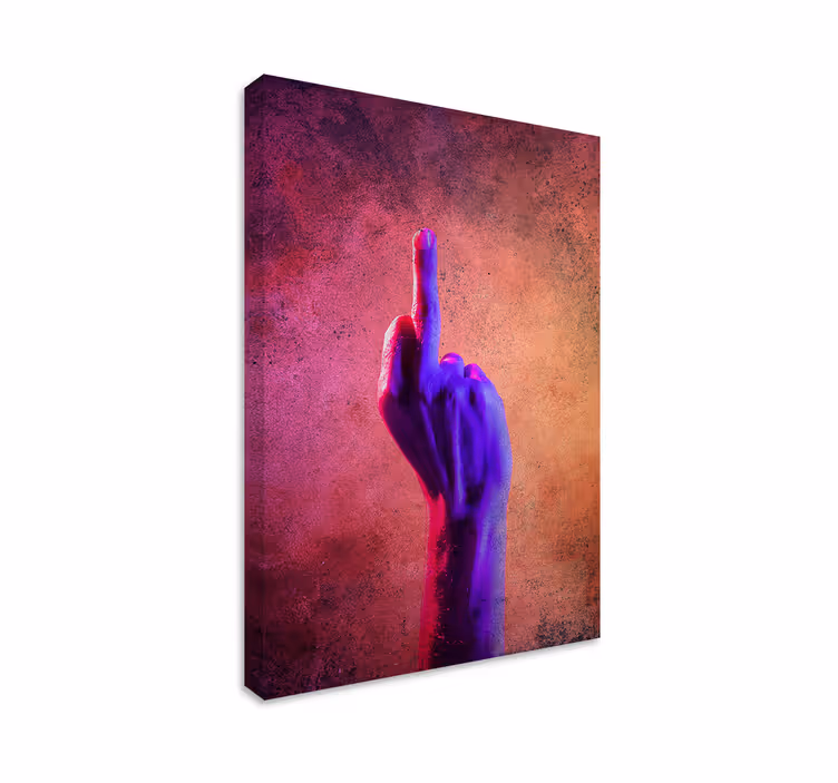 Canvas schilderij rustiek levendige gebaren - TenStickers