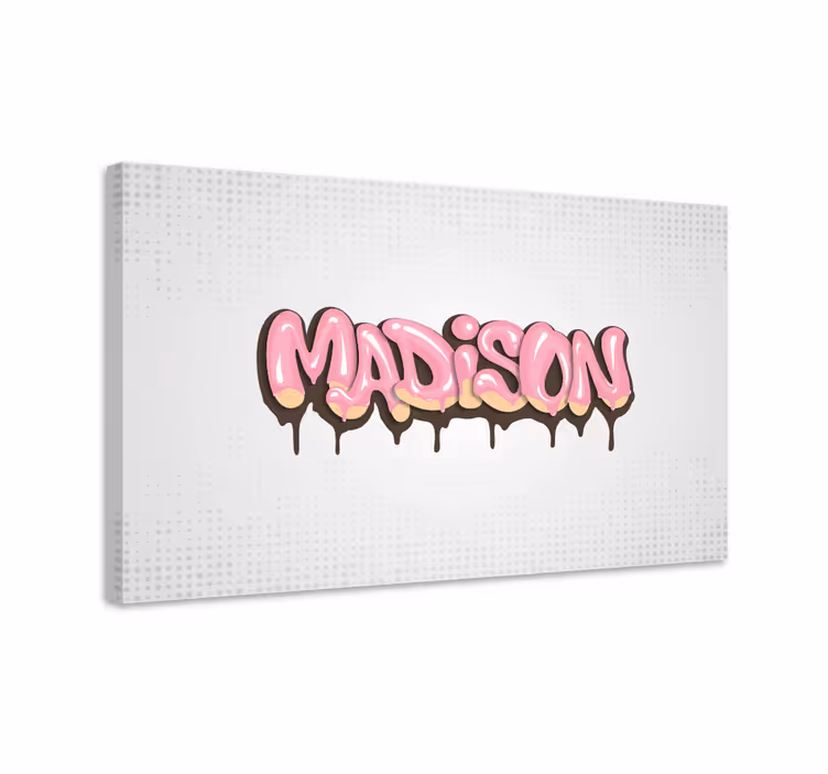 Canvas schilderij jongeren Aanpasbare graffiti voor jongeren - TenStickers