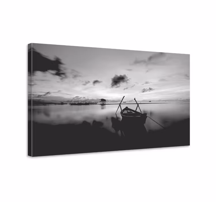 Canvas landschap vredelijk waterfront uitzicht - TenStickers