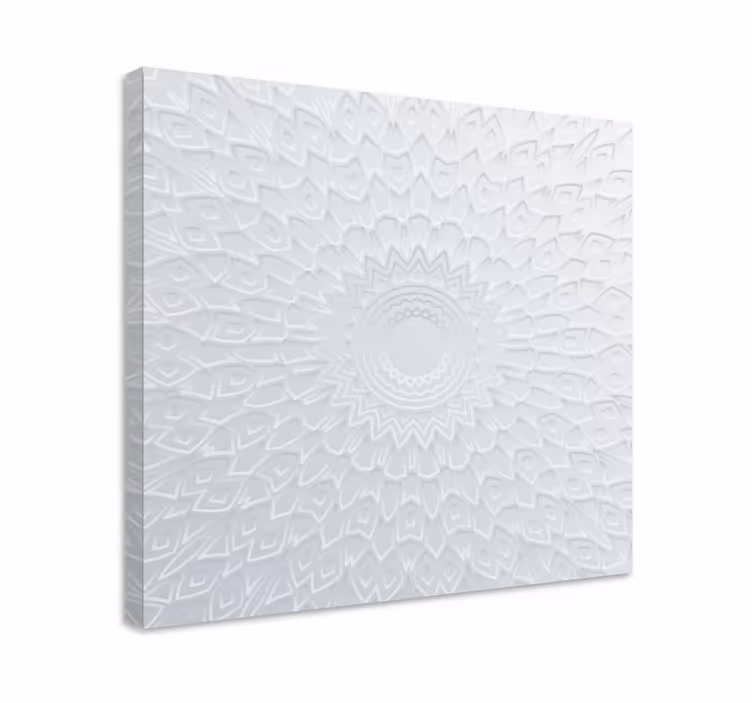 Canvas schilderij abstract intricate cirkelpatroon - TenStickers