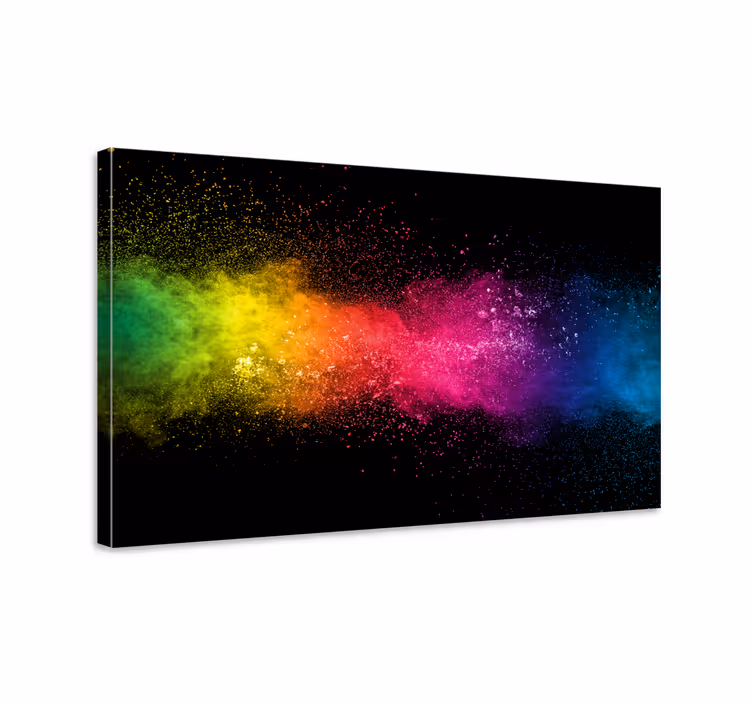 Canvas schilderij abstract Veelkleurige splash - TenStickers