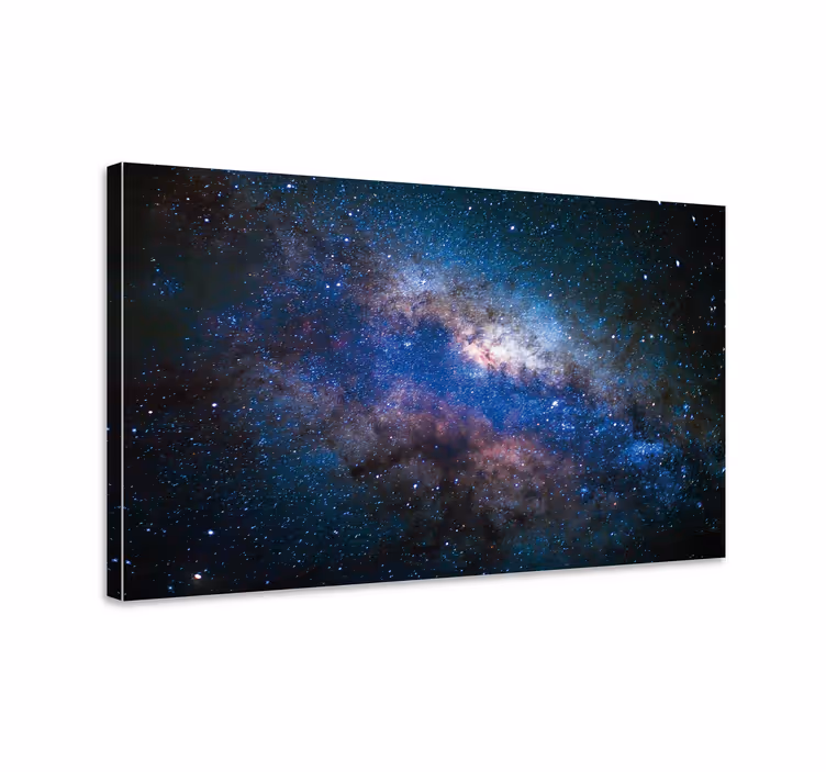 Canvas landschap Stille melkweg met sterren - TenStickers