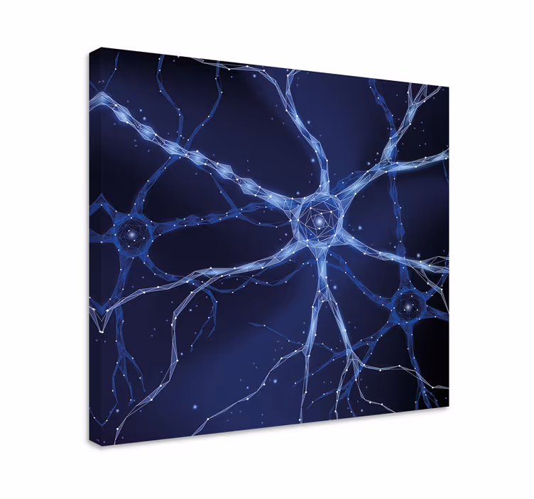 Canvas schilderij abstract Hersenneuronen - TenStickers
