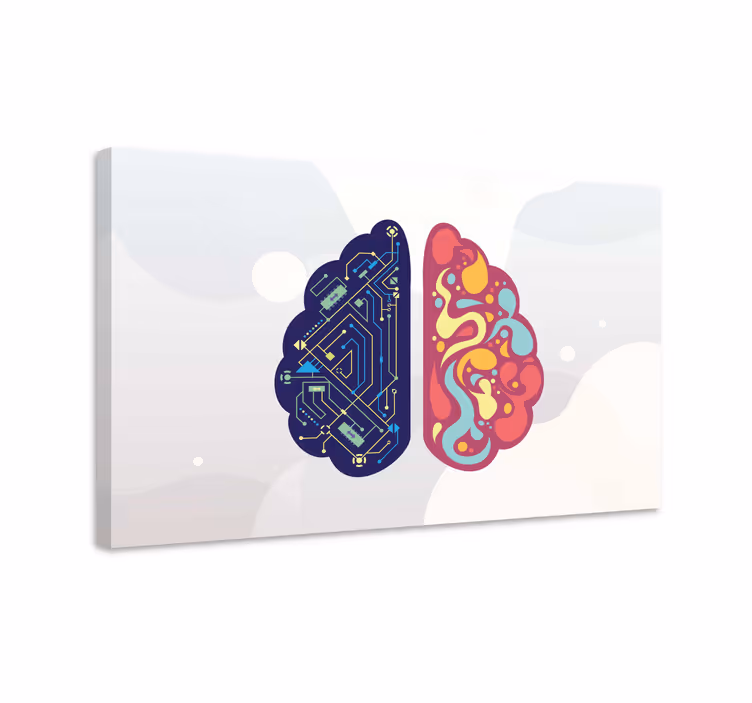 Canvas stilleven en fruit dual brain design - TenStickers