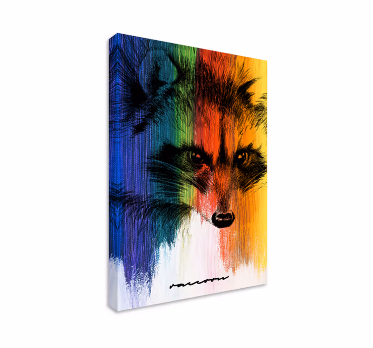Canvas schilderij dieren vrolijk vosportret - TenStickers