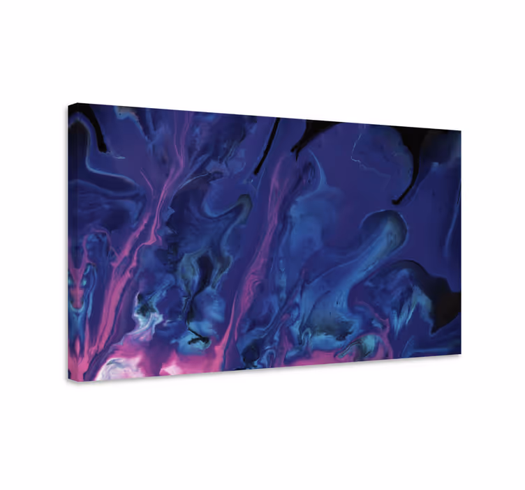 Modern canvas schilderij Paars en blauw verloop - TenStickers