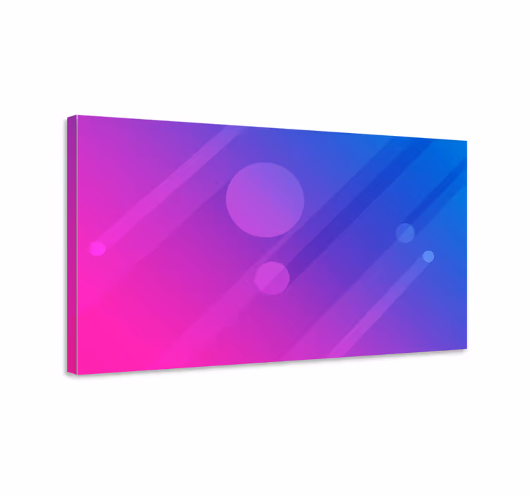 Canvas stilleven en fruit abstract cirkelontwerp - TenStickers