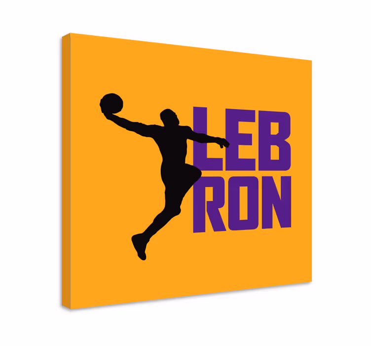 Canvas schilderij sport dynamische basketbalspeler - TenStickers