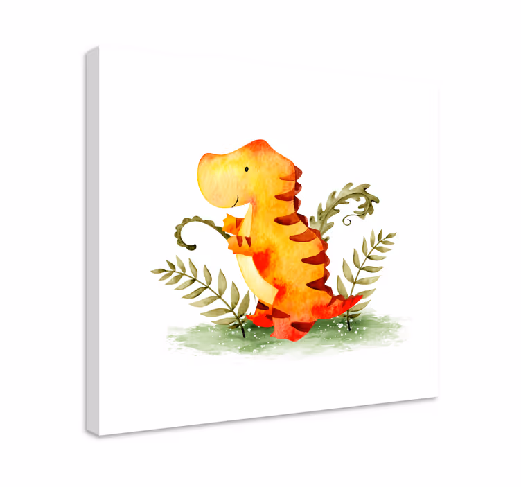 Canvas schilderij dinosaurussen Trots - TenStickers