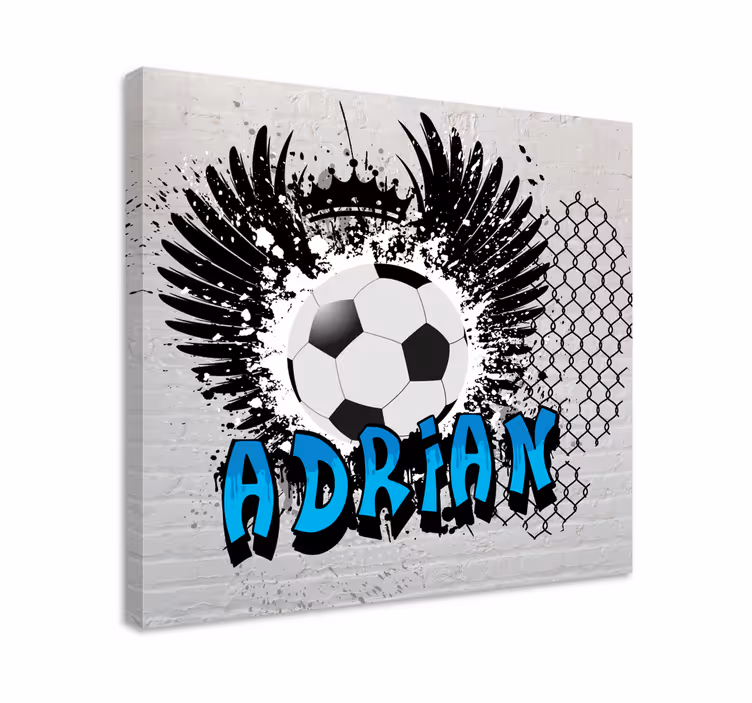 Canvas schilderij sport voetbal geïnspireerd ontwerp - TenStickers