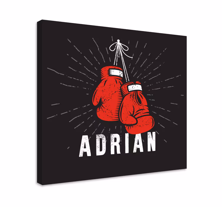Canvas schilderij sport bokshandschoenen display - TenStickers