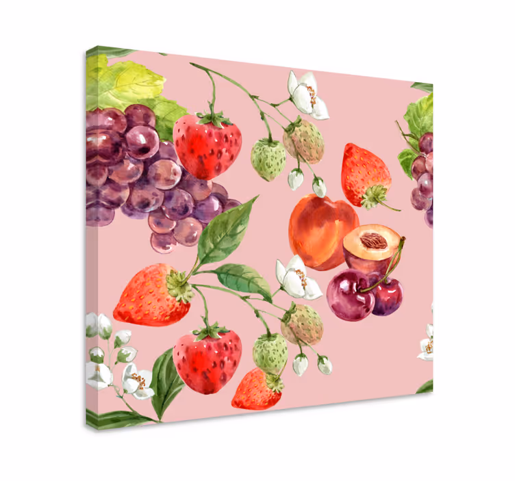 Canvas stilleven en fruit vers fruitarrangement - TenStickers