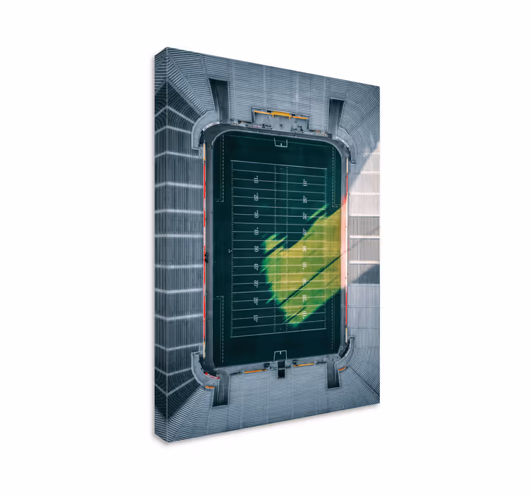 Luchtfoto van het stadion Canvas schilderij sport - TenStickers