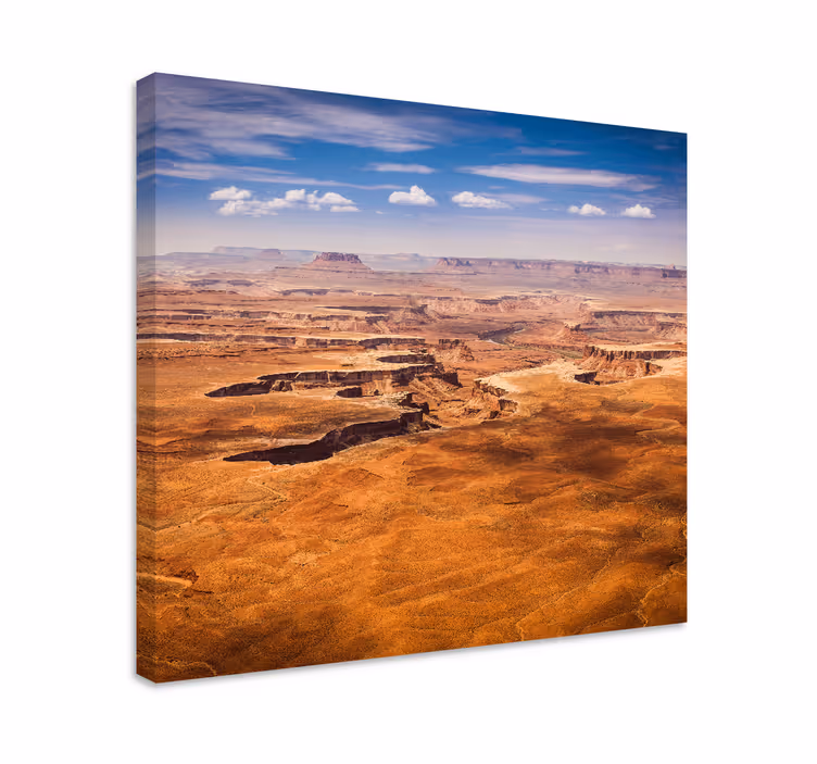 Canvas landschap woestijnkloof uitzicht - TenStickers