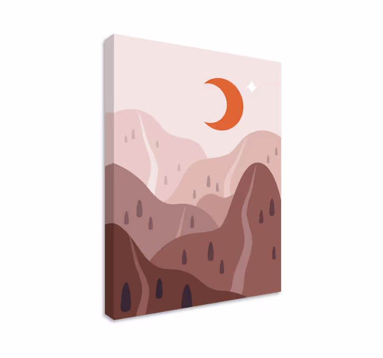 Canvas landschap bergachtig terrein vorm - TenStickers
