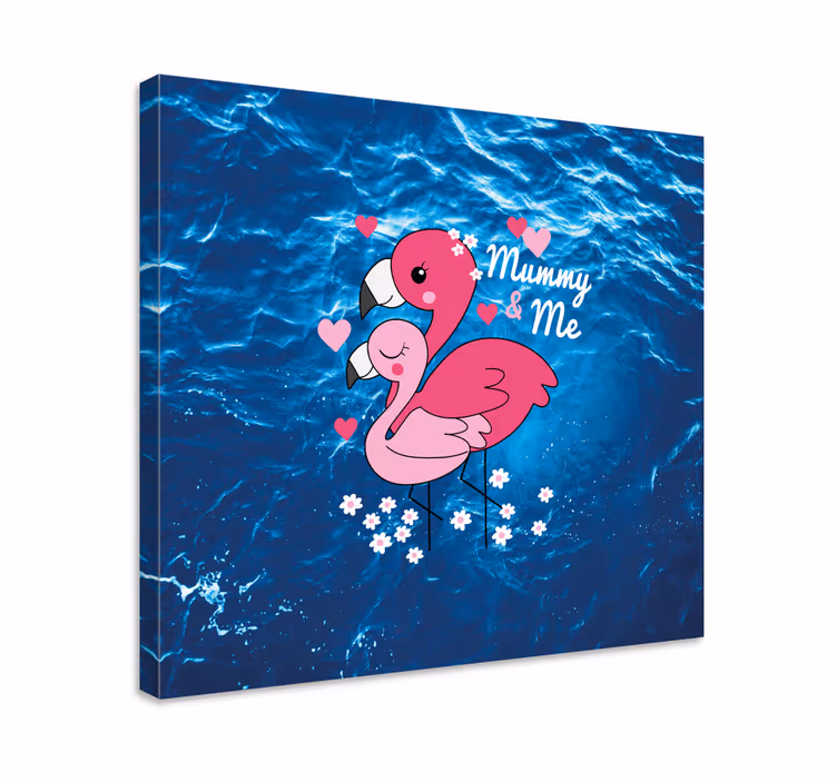 Canvas schilderij dieren liefdesvogels - TenStickers