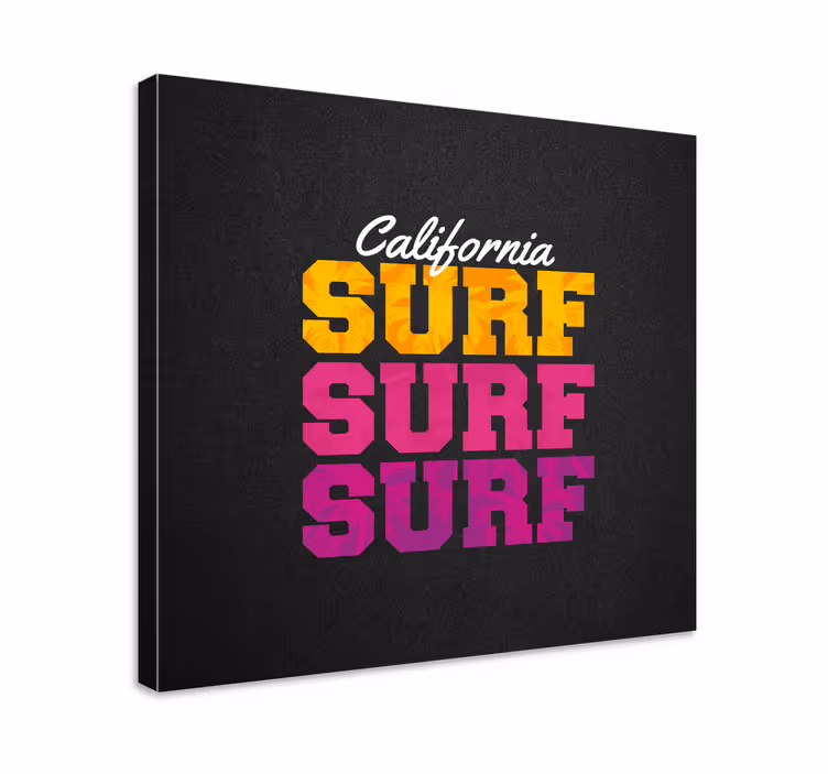 Canvas schilderij sport california surfstijl - TenStickers