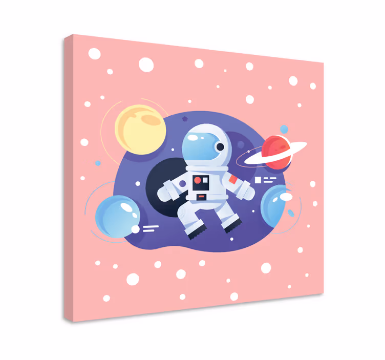 Ruimte avontuur ontdekkingsreiziger canvas - TenStickers