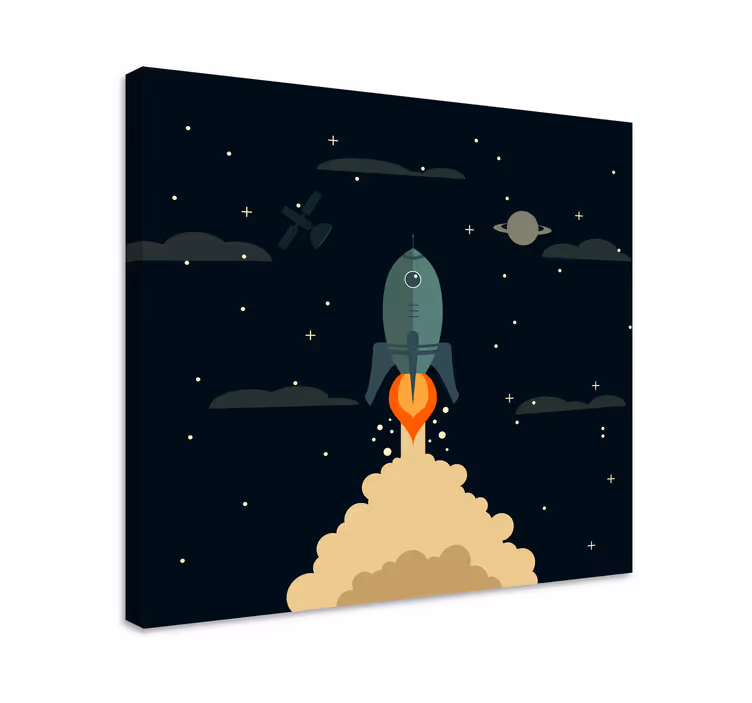 Videogame canvas ruimtevaartexpeditie - TenStickers